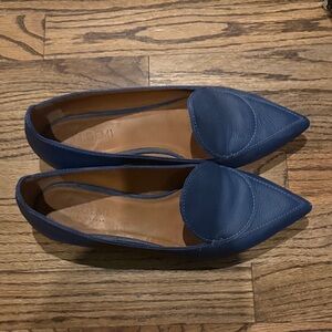 M. Gemi Women's Blue Leather Loafers 38.5